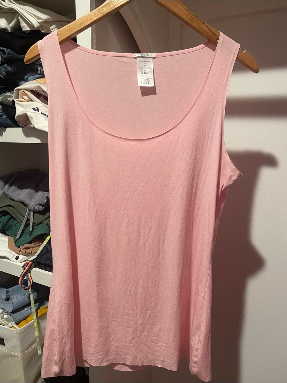 Wolford Light Pink Scoop Neck Tank